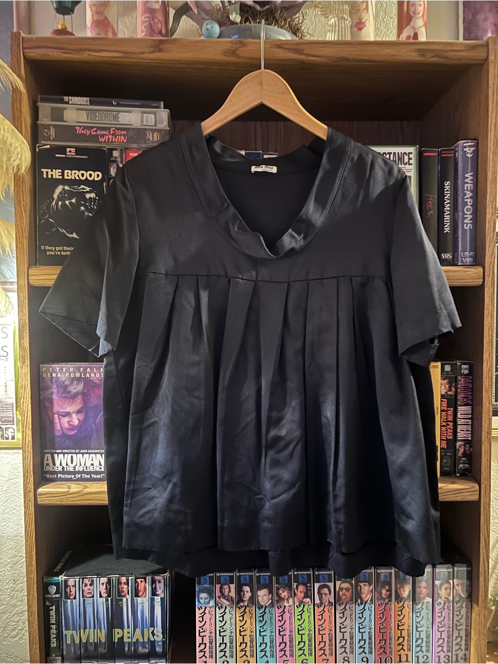 Miu Miu Spring 2007 Navy Silk Blouse